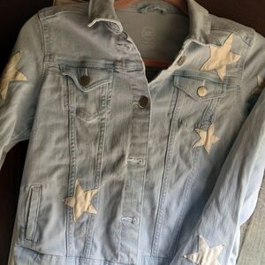 Wonder Nation Light Blue Jean Jacket with Cream Stars